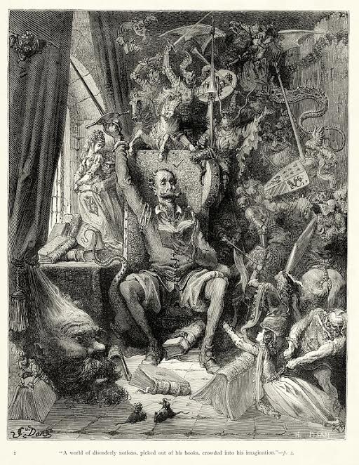 Don Quijote. Gustave Doré,  1863