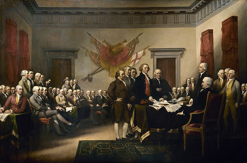 Declaración de independencia, John Trumbull s.f.