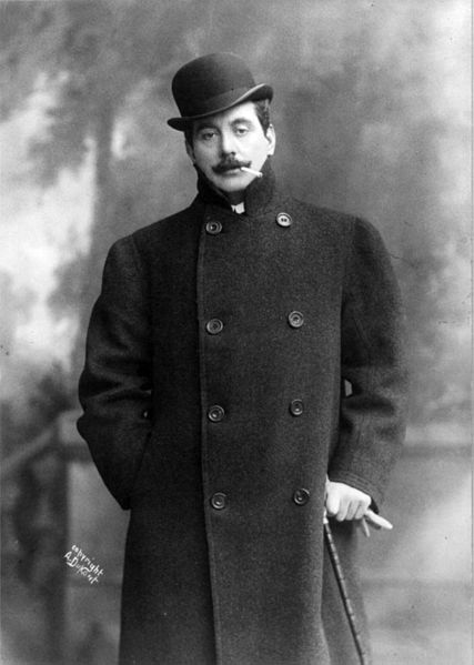 Puccini en 1907, fot. de A Dupont